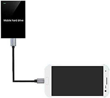 [3-חבילה] אורך קצר 20 סמ USB-C ל- Micro USB 3.0 כבל, סוג C זכר למיקרו USB 3.0 כבל חיבור זכר, החלפת